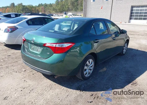 2015 Toyota Corolla Le from USA, damaged, VIN 2T1BURHE0FC341429